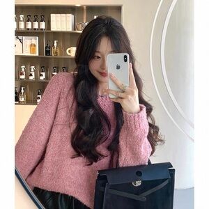 Cozy Pink Knit Sweater